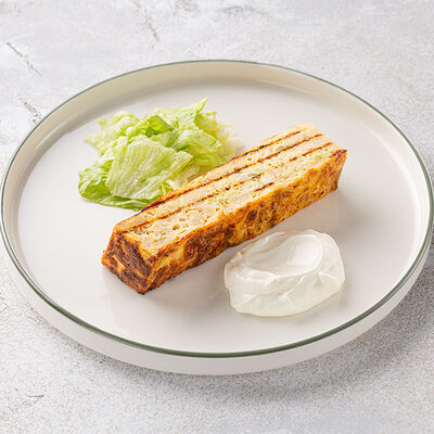 Запеченный омлет с ветчиной и моцареллой в Шоколадница по цене 490 ₽