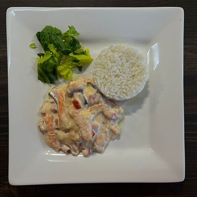 Фрикасе из форели с рисом в Карасёвня по цене 444 ₽