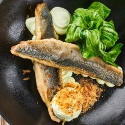 Филе сибаса с муссом из брокколив Чентуриппе по цене 975 ₽