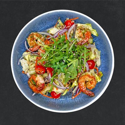 Салат с киноа и креветкамив Eat my market по цене 480 ₽
