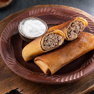 Блинчики с мясом замороженныев Шашлык юга Краснодар по цене 690 ₽