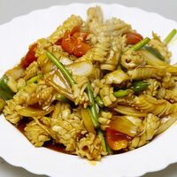 Жареный кальмар с овощами в Panda Express