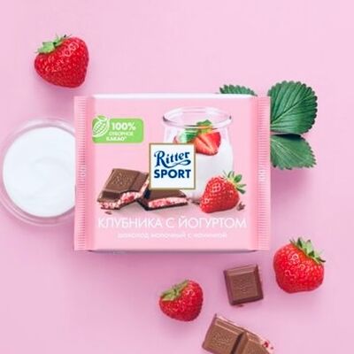 Ritter Sport mini (клубника с йогуртом) в Брат кофе по цене 44 ₽