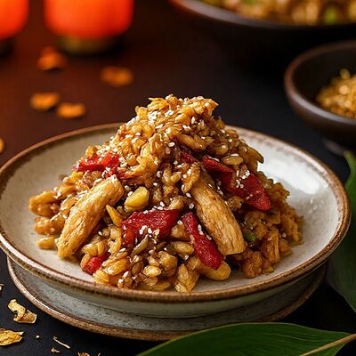 Рис с говядиной в Shegai Family по цене 670 ₽