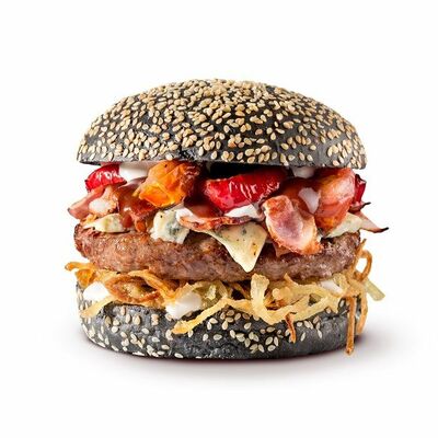 Бургер Блэк стоун барбекю в Burger one по цене 560 ₽