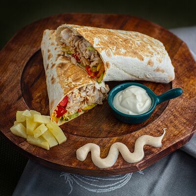 Гавайская в лаваше двойнаяв #Шаверма_хауз по цене 580 ₽