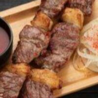 Шашлык кусковой из говядиныв Чайхана бухара