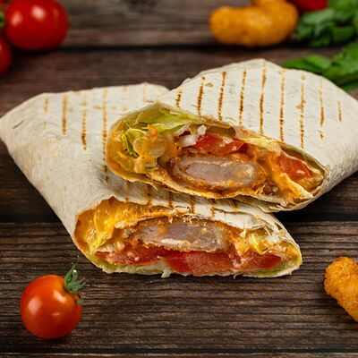 Шаурма Цезарь с креветками в The Мясо по цене 550 ₽