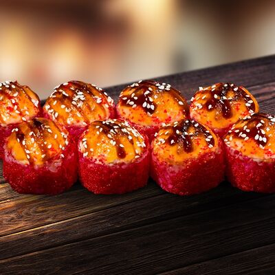 Ролл с курицей терияки в Суши Рай по цене 660 ₽