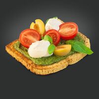 Тост с веганским крем-сыром и песто в PITA