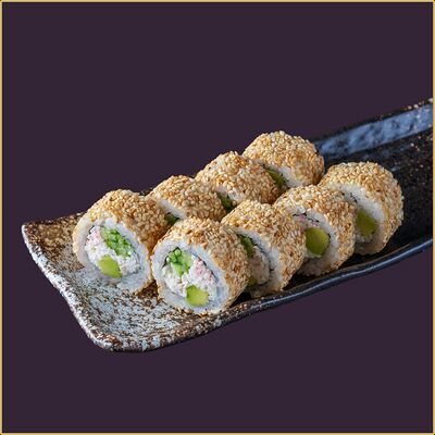 Ролл Калифорния в кунжуте в Happy Fish Premium по цене 474 ₽