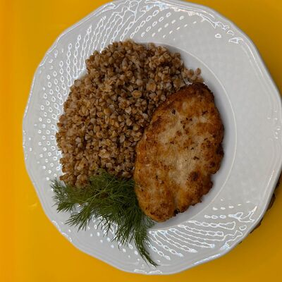 Гречка отварная с масломв Кафе калитка по цене 75 ₽