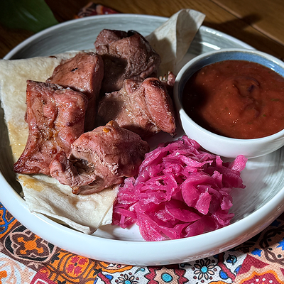 Шашлык из индейки в Сулугуни по цене 678 ₽