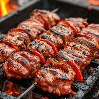 Шашлык из свиной шейки в Grillzone