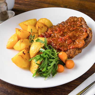 Ромштекс из говядины в Кафе RSC по цене 240 ₽