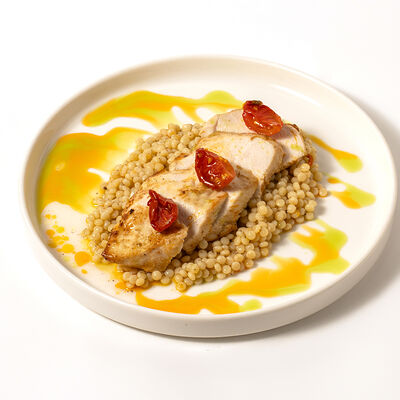 Куриный стейк с птитимом в Волконский по цене 960 ₽