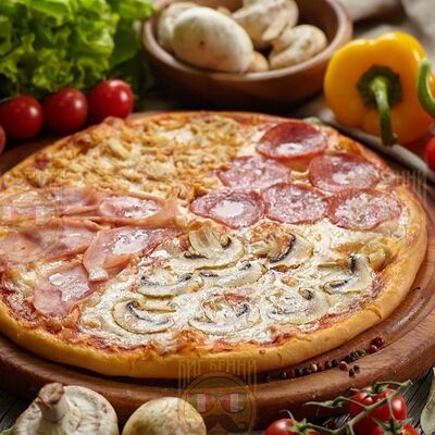 Пицца Четыре сезона 33 см в Pizza bon appétit по цене 790 ₽