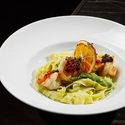 Паста с креветкамив Вартазия по цене 1350 ₽