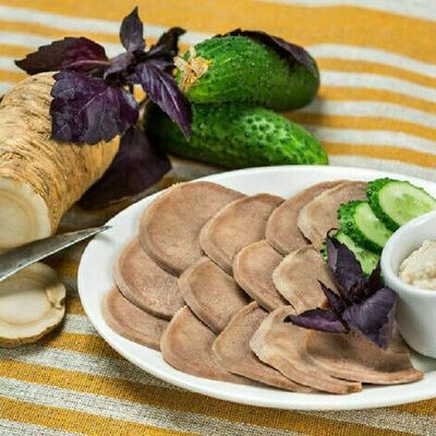 Отварной говяжий язык в Баклажан в ТЦ 