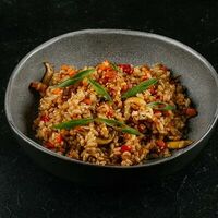 Кантонский рис в Wok café