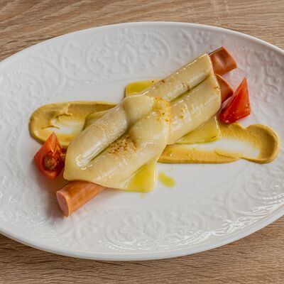 Сосиски фермерские с сыром и горчицей в Эрато по цене 590 ₽