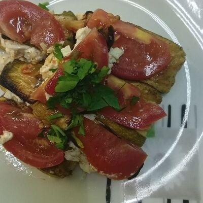 тещины язычки из кабачков с сыром и помидором в Кафе-Столовая Солнышко по цене 230