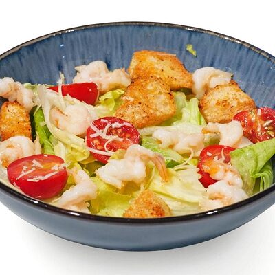 Салат Цезарь с креветками в ЗАКАЗУУМ ZAKAZOOM по цене 647 ₽