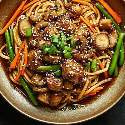 Лапша жареная со свининойв Лапша по цене 740 ₽