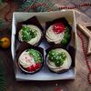 Капкейки в новогоднем дизайне на Новый год в Chocoton по цене 1990