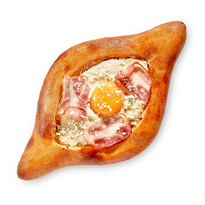 Хачапури по-аджарски Карбонара в Старик Хинкалыч по цене 565 ₽