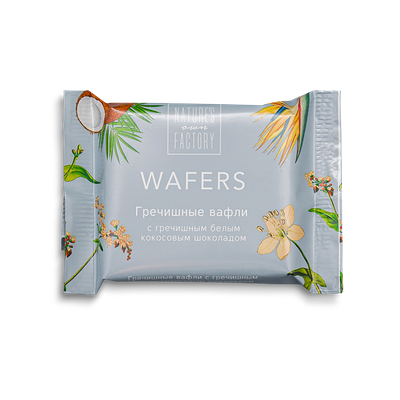 Вафли гречишные белые с кокосом Natures own factory в Кухня на районе по цене 99 ₽