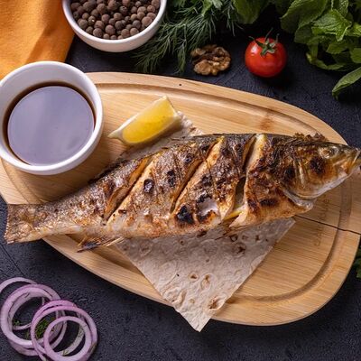 Сибас на вертелев Гранд Терраса по цене 760 ₽