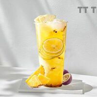 Ананас, маракуйя, лимонный чай в Tt tea bubble tea