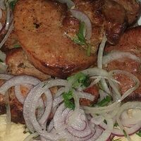Шашлык из cвинoй шеи в Ван