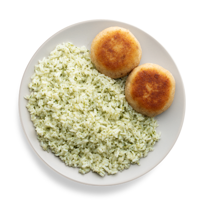 Щучьи котлетки с рисом и песто в Готово китчен по цене 287 ₽