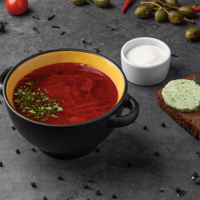 Борщ в Пицца Паста Гриль и Пивбар по цене 360 ₽