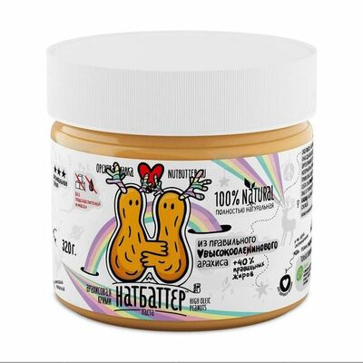 Паста арахисовая Натбаттер Высокоолеиновая в Азбука Вкуса Экспресс Меню по цене 398 ₽