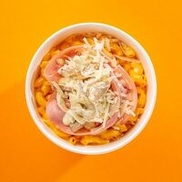 Mac & Cheese с ветчиной и грибами в Mac Factory