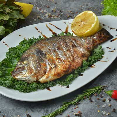 Дорада на мангале в Шашлычный дворик по цене 960 ₽