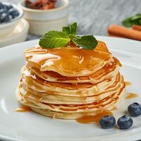 Ванильные панкейки в California Diner