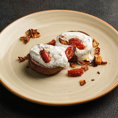 Биточки из печени со сметанным соусом в Де'рибас по цене 495 ₽