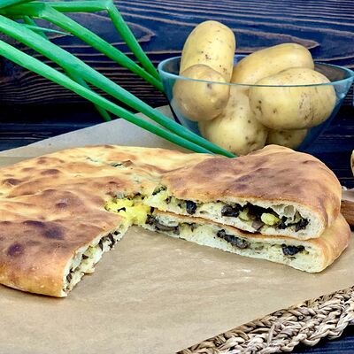 Пирог с картофелем и грибами в Дай три по цене 659 ₽