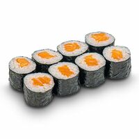 Классический ролл с лососем в Дарк лава