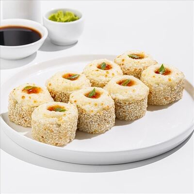 Запечённый ролл с креветкой (не горячие) в Seabassushi по цене 915 ₽