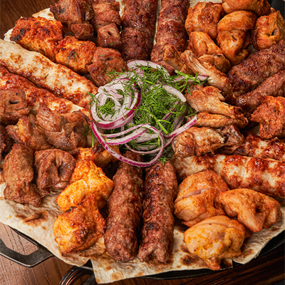 Мясное большое ассорти на мангале в Маради по цене 7755 ₽