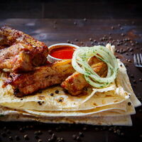 Свиные ребрышки на мангале в Гриль Ру