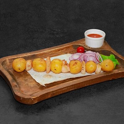 Картофель черри с думбой в Чайхана Восток № 1 по цене 380 ₽