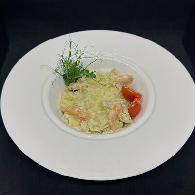 Паста с креветками в Кафе сон у моря по цене 800 ₽