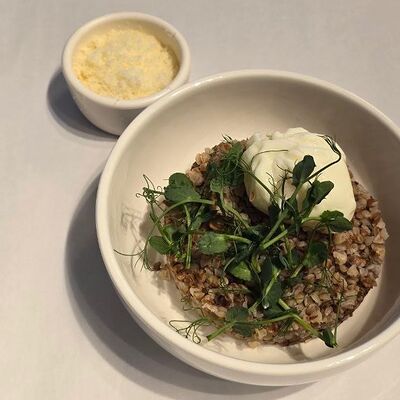 Гречка с яйцом пашот и пармезаном в 801 по цене 320 ₽