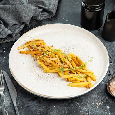 Картофель, жаренный с луком в Encore Cafe по цене 840 ₽